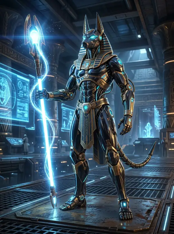 Cyber-Anubis Guardian