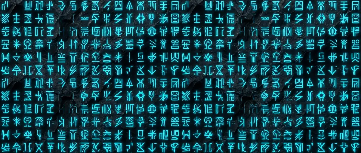 Tech Hieroglyph Pattern